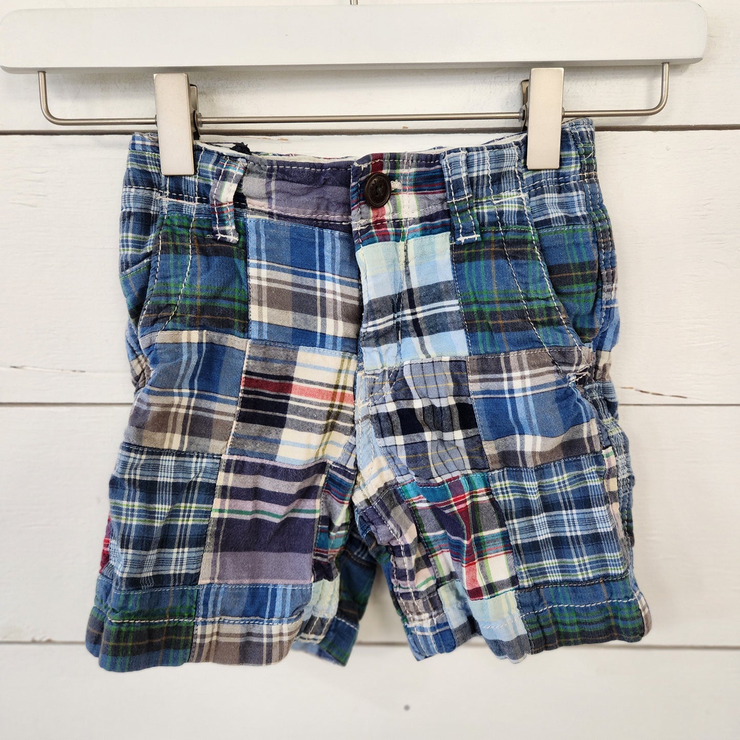 Size 2t | Gap Plaid Shorts -Blue