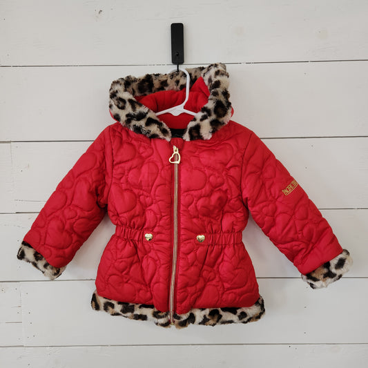 Size 2t | Pacific Trail Red & Cheetah Jacket