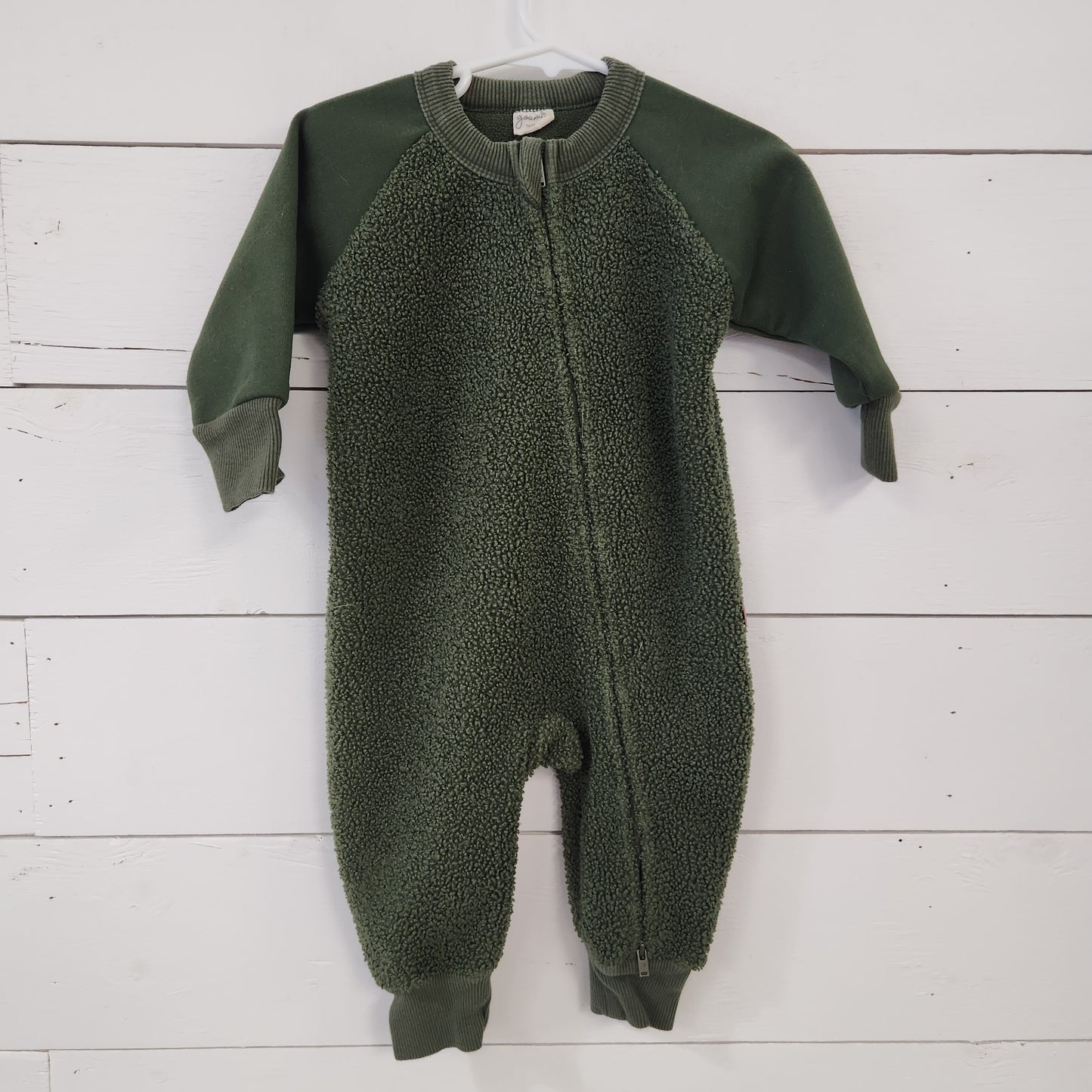 Size 12-18m | Goumi Green Sherpa Romper