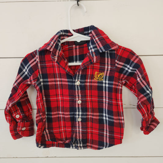 Size 12m | Wrangler Plaid Buttondown