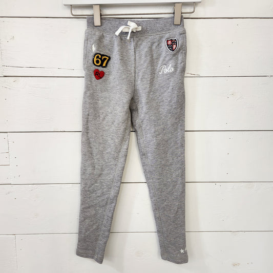 Size 6 | Polo Grey Patch Sweatpants