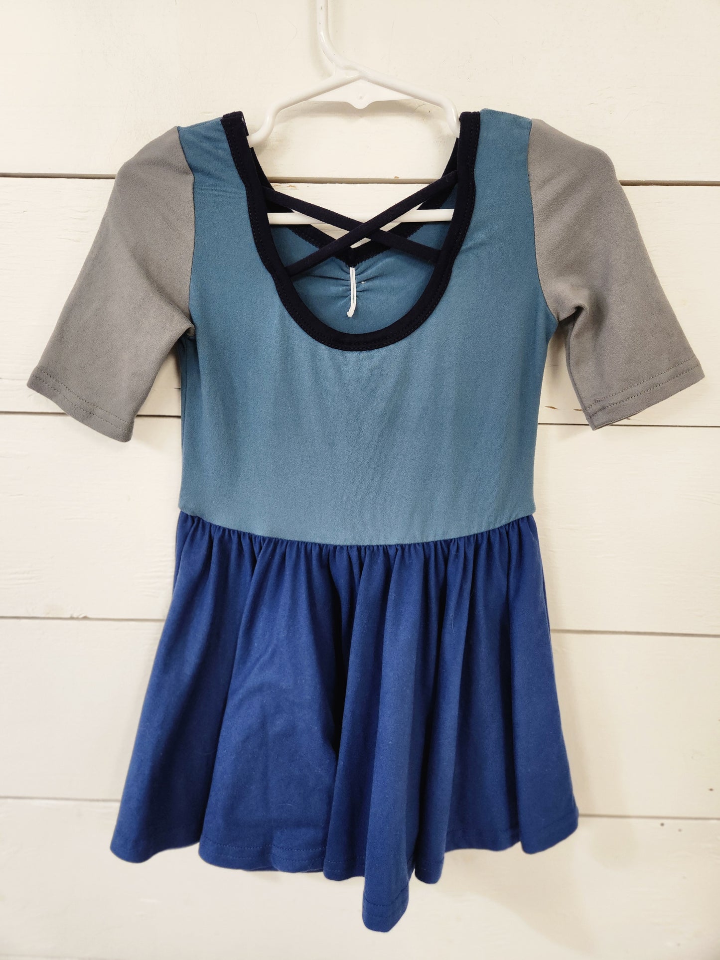 Size 2t | DotDotSmile Soft Colorblock Dress