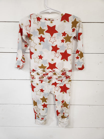 Size 18m | Gigi & Max Stars Zip Sleeper w/ Ruffles