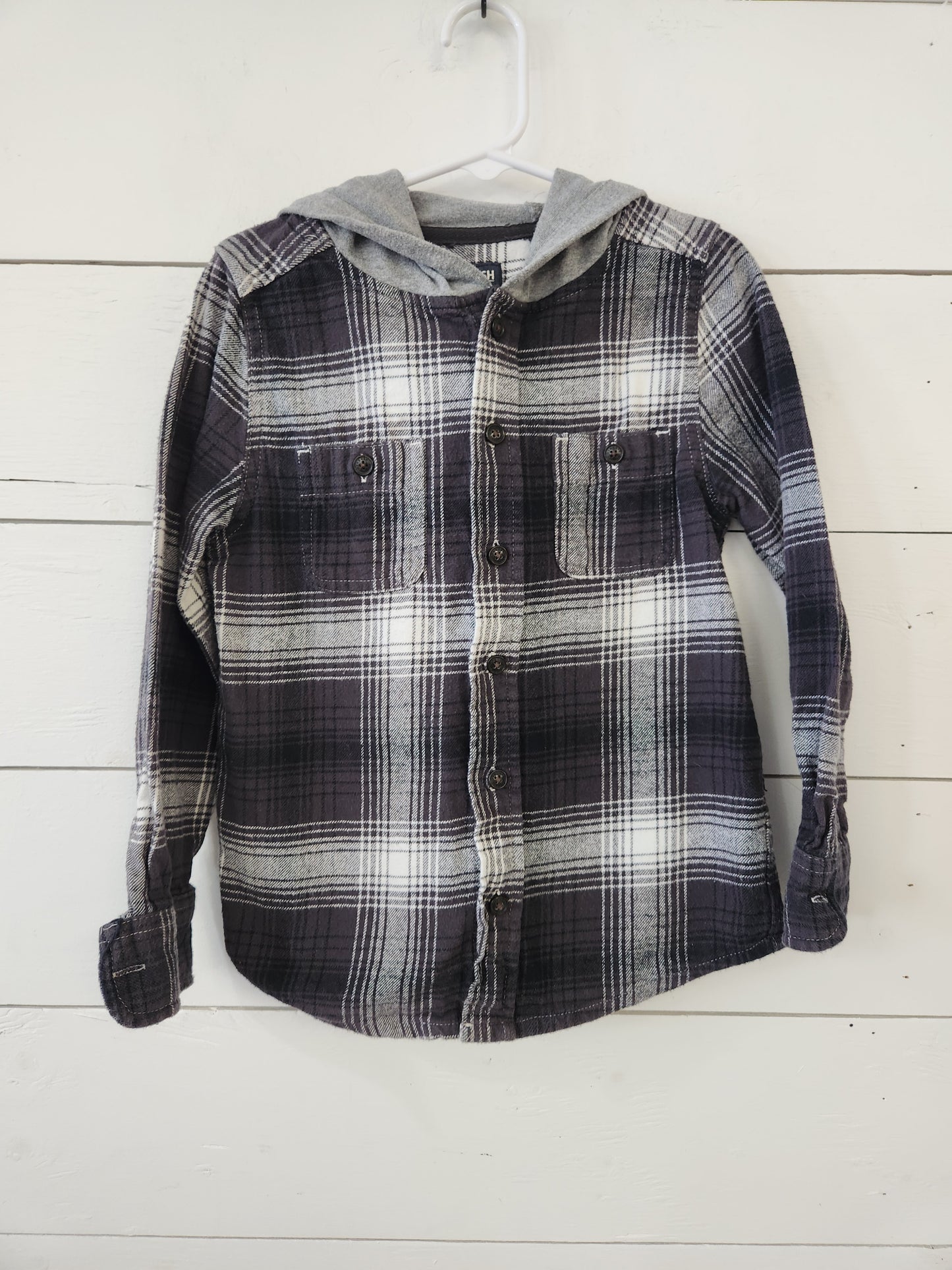 Size 6 | OshKosh Grey Hooded Long Sleeve