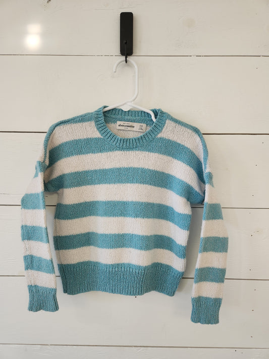 Size 3-4 | Abercrombie Kids Blue & White Knit Sweater
