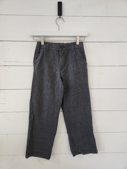 Size 8 | Gymboree Herringbone Adjustable Cotton Dress Pants