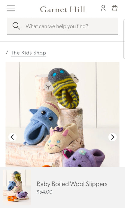 Size 17(0-6m) | Garnet Hill Pure Wool Shoes