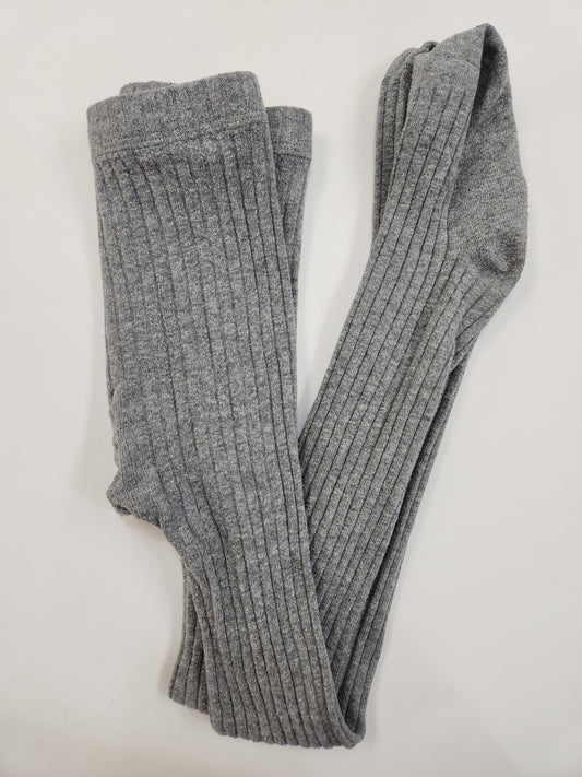 Size 9-11 | Little Alaskan Ribbed Tights Grey
