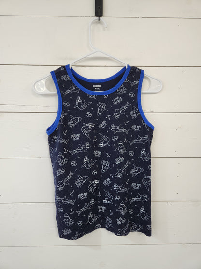 Size 7-8 | Gymboree Navy Shark Tank