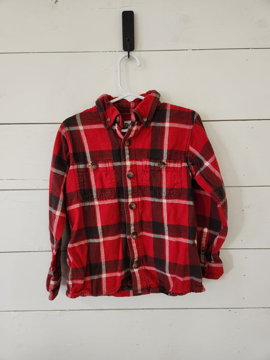 Size 5 | Duluth Red Plaid Button Down Shirt