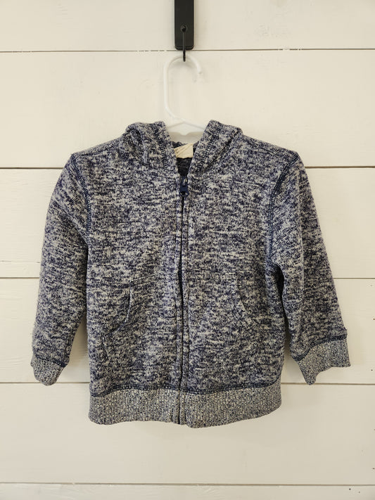 Size 18-24m | Crazy 8 Navy Heathered Zip Up Hoodie