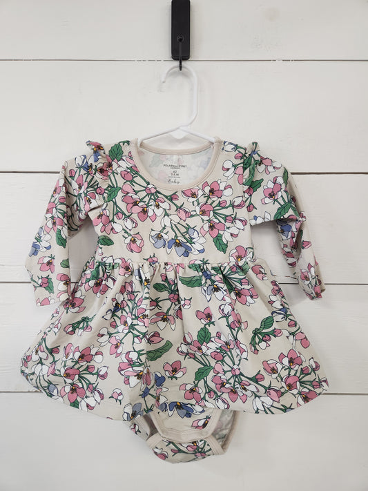 Size 2-4m | Polarn O. Pyret Skirted Bodysuit