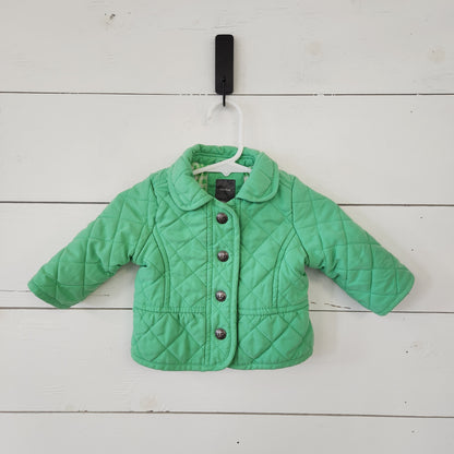 Size 0-6m | Baby Gap Green Quilted Jacket