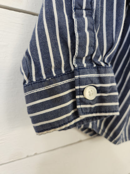 Size 12-18m | Gap Blue Striped Buttondown *staining