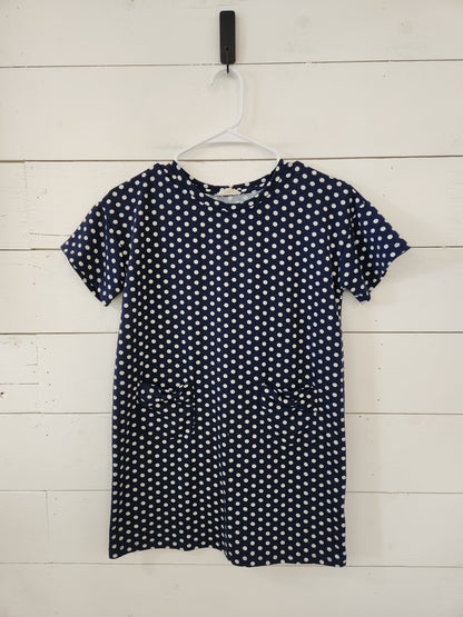 Size L | Hayden Girls Navy Polka Dot Dress