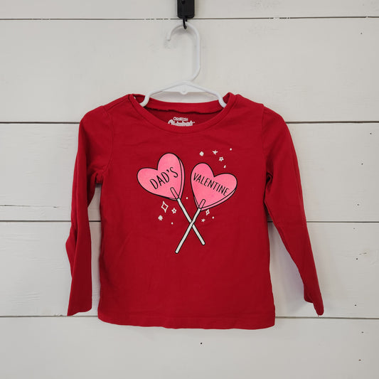 Size 2t | Osh Kosh Dad's Valentine Shirt
