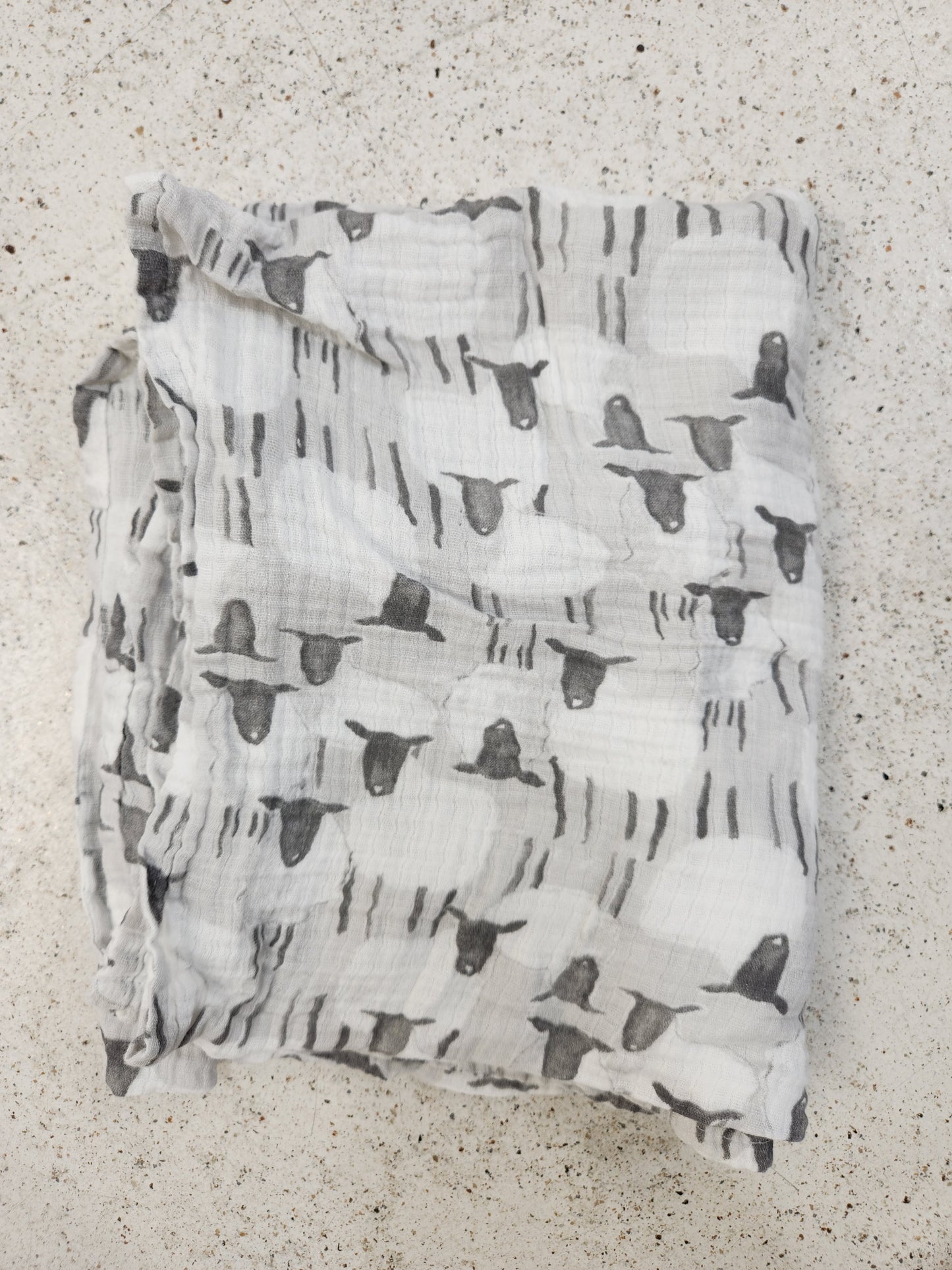 Size OS | Aden 100% Cotton Sheep Swaddle