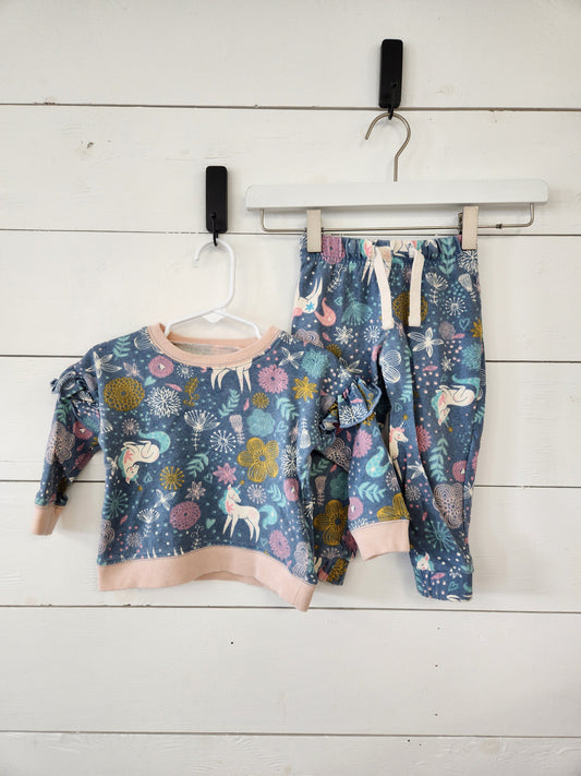 Size 12-24m | Dot Dot Smile Unicorn Lounge Set