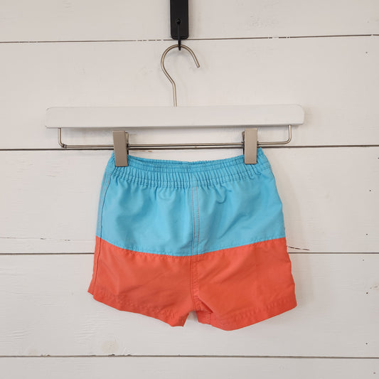 Size 18-24m | Moon & Back by Hanna Andersson Blue & Orange Swim Trunks