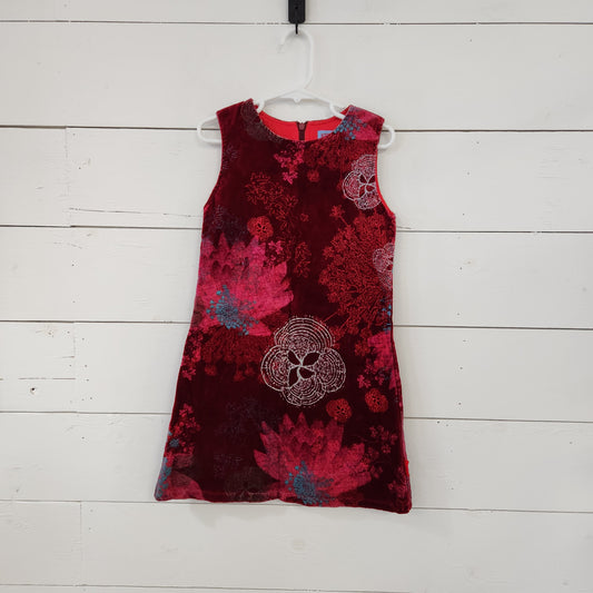 Size 6 | Kenzo Red Velvet Dress