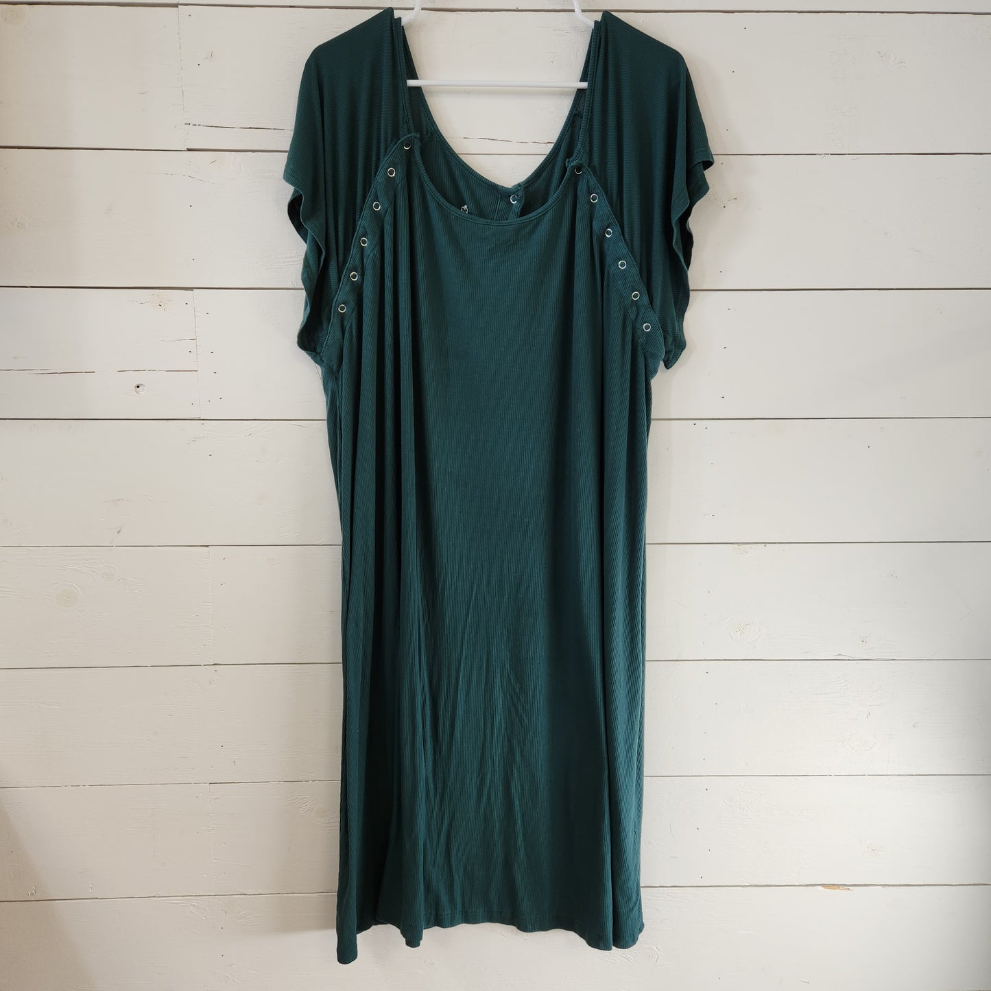 Size L/XL | Three Little Tots Ribbed Labor and Delivery Gown