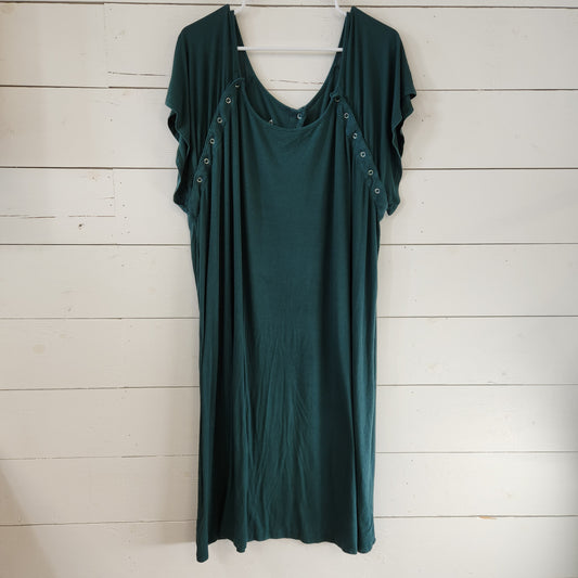 Size L/XL | Three Little Tots Ribbed Labor and Delivery Gown