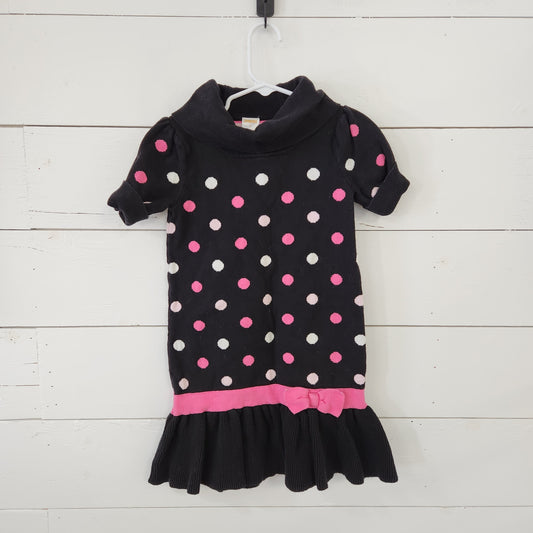 Size 5 | Gymboree Black Polka Dot Sweater Dress
