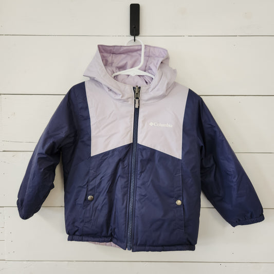 Size 3t | Columbia Reversible Navy & Purple Jacket