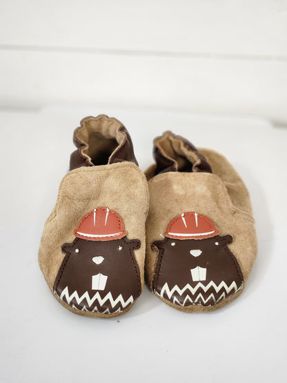 Size 0-6m | Robeez Beaver Shoes