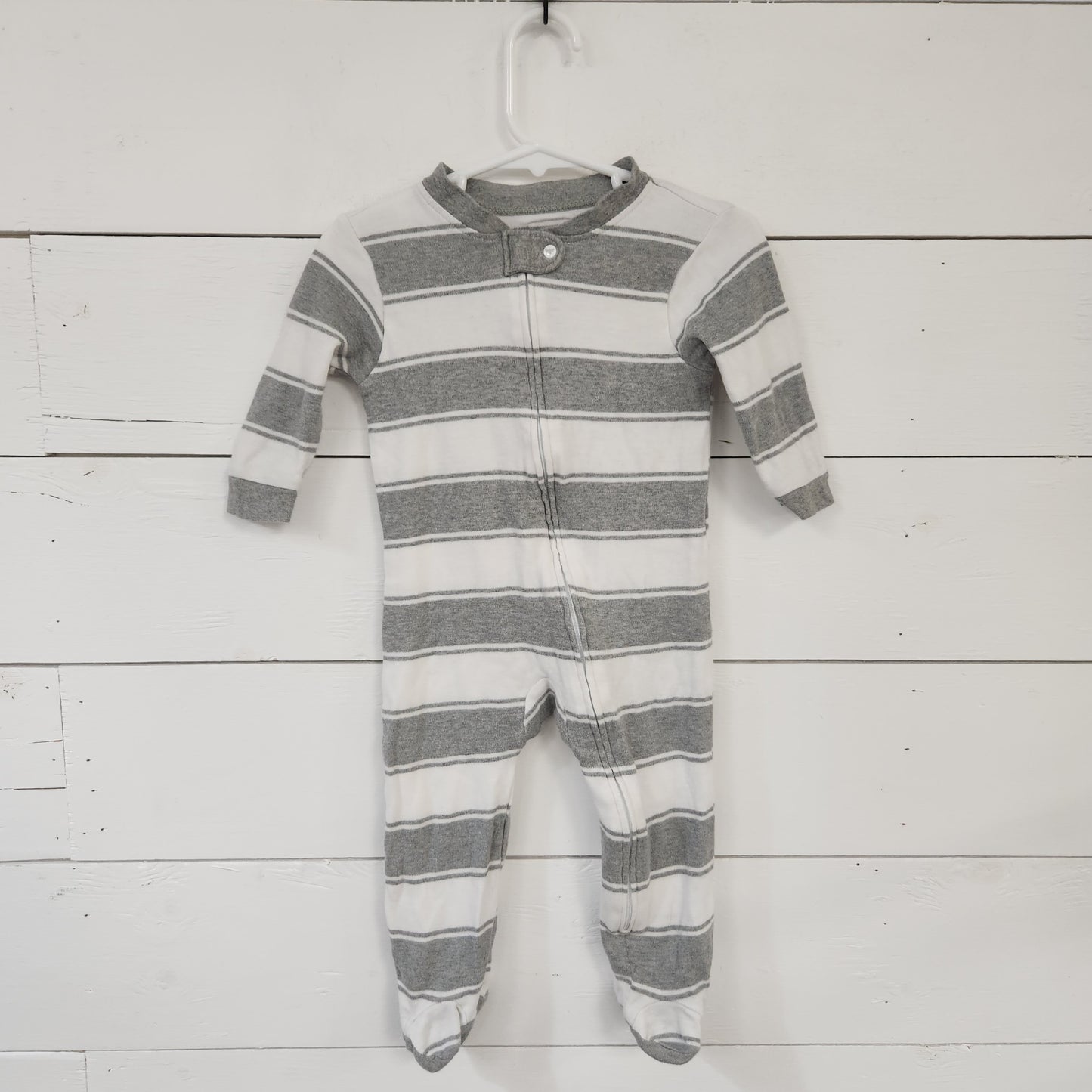 Size 6-9m | Burt's Bees Striped Footie