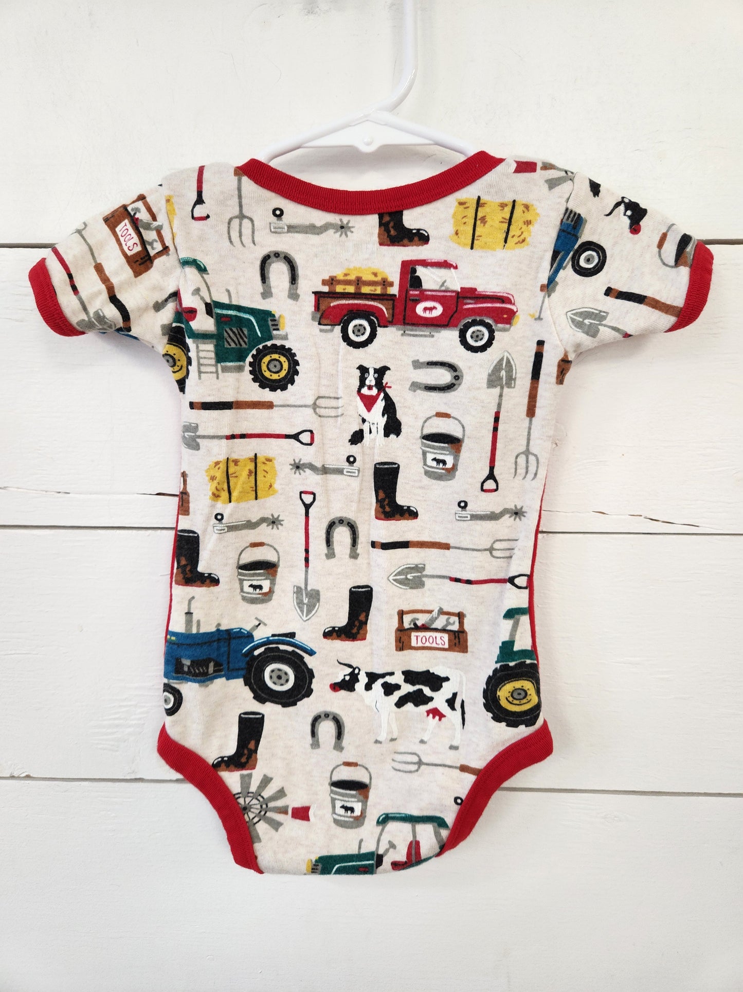 Size 3-6m | Little Blue House Udderly Exhausted Onesie