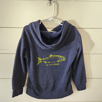 Size 6 | AK Wild Salmon Zippered Hoodie