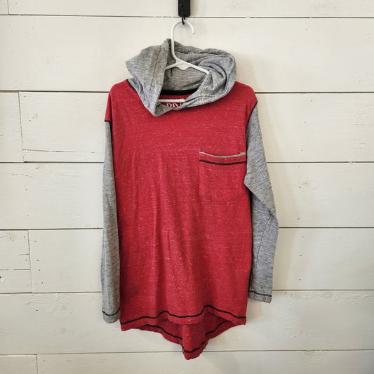 Size 6 | BKE Red & Grey Hooded Shirt