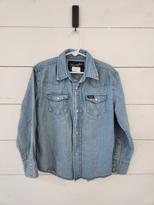 Size 5-6 | Wrangler Denim Pearl Button Long Sleeve