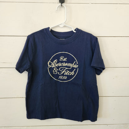 Size 9-10 | Abercrombie & Fitch Blue Cropped Shirt