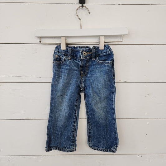 Size 12-18m | Place Adjustable Light Wash Bootcut Jeans