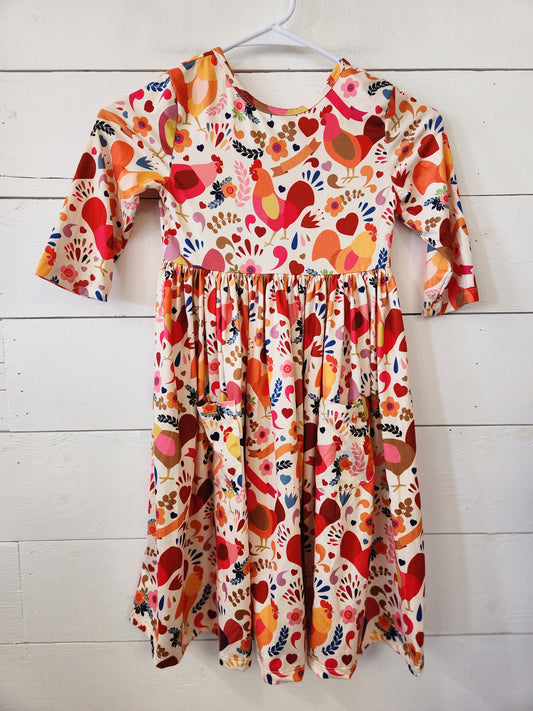 Size 7-8 | Mila and Rose Chicken Dress