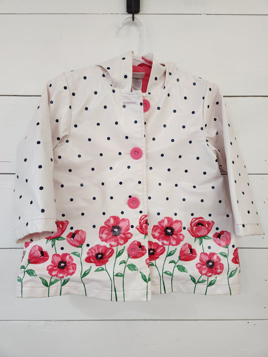 Size 18m | Little Me Floral Rain Jacket