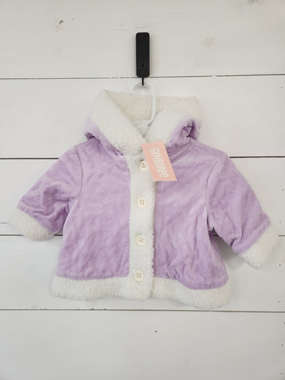 Size 3-6m | Gymboree Purple Quilted Fleece Jacket NWT