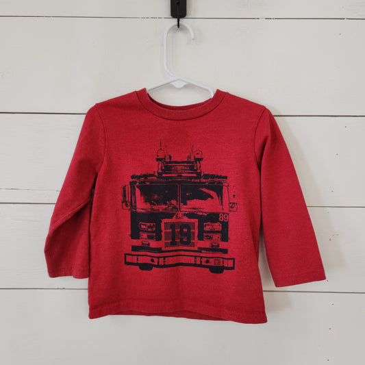 Size 2t | Gap Longsleeve Firetruck Shirt
