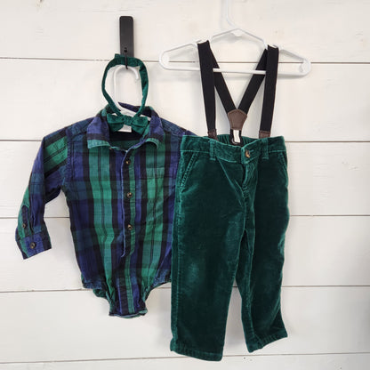 Size 9-12m | Gymboree Plaid 3 pc Set