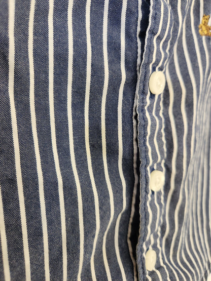 Size 12-18m | Gap Blue Striped Buttondown *staining