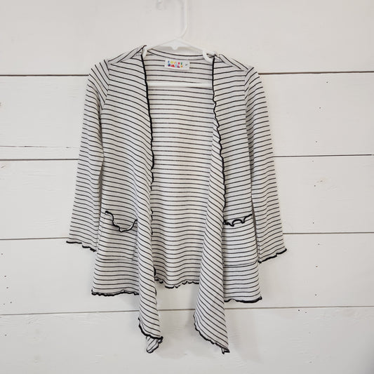 Size 2t | Dot Dot Smile Black & White Cardigan