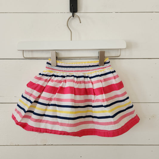Size 2t | Place Pink & Navy Striped Skirt