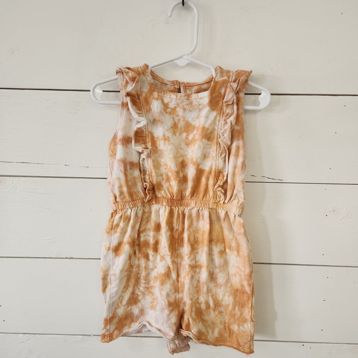 Size 24m | Burts Bees Tie-Dye Shortie Romper