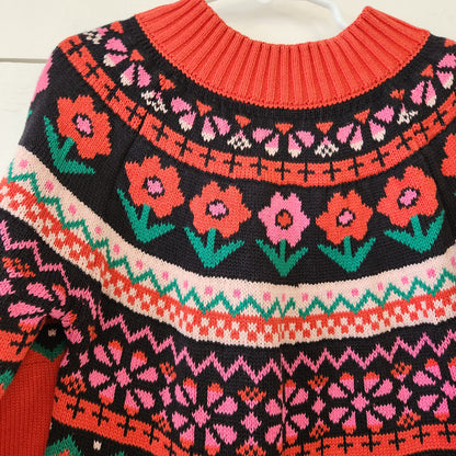 Size 6-7 | Hanna Andersson Knit Floral Dress