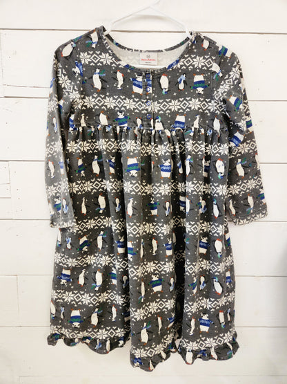Size 10(140) | Hanna Andersson Dress-Penguins