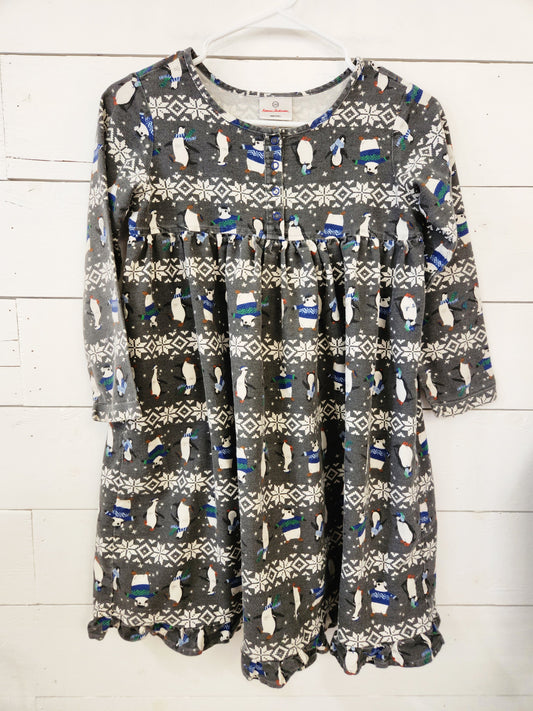 Size 10(140) | Hanna Andersson Dress-Penguins