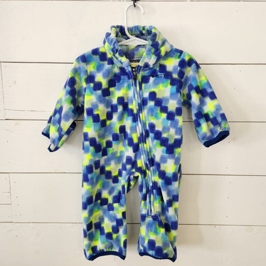 Size 6-9m | Arctix Blue/Green Fleece Bunting