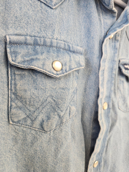 Size 5-6 | Wrangler Denim Pearl Button Long Sleeve